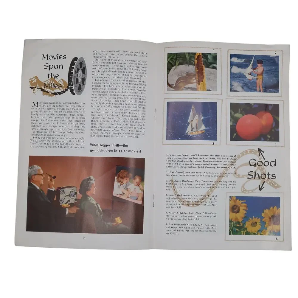 Kodak Movie News Magazine Booklet Set of Three (3) 1954 Eastman Kodak Rochester